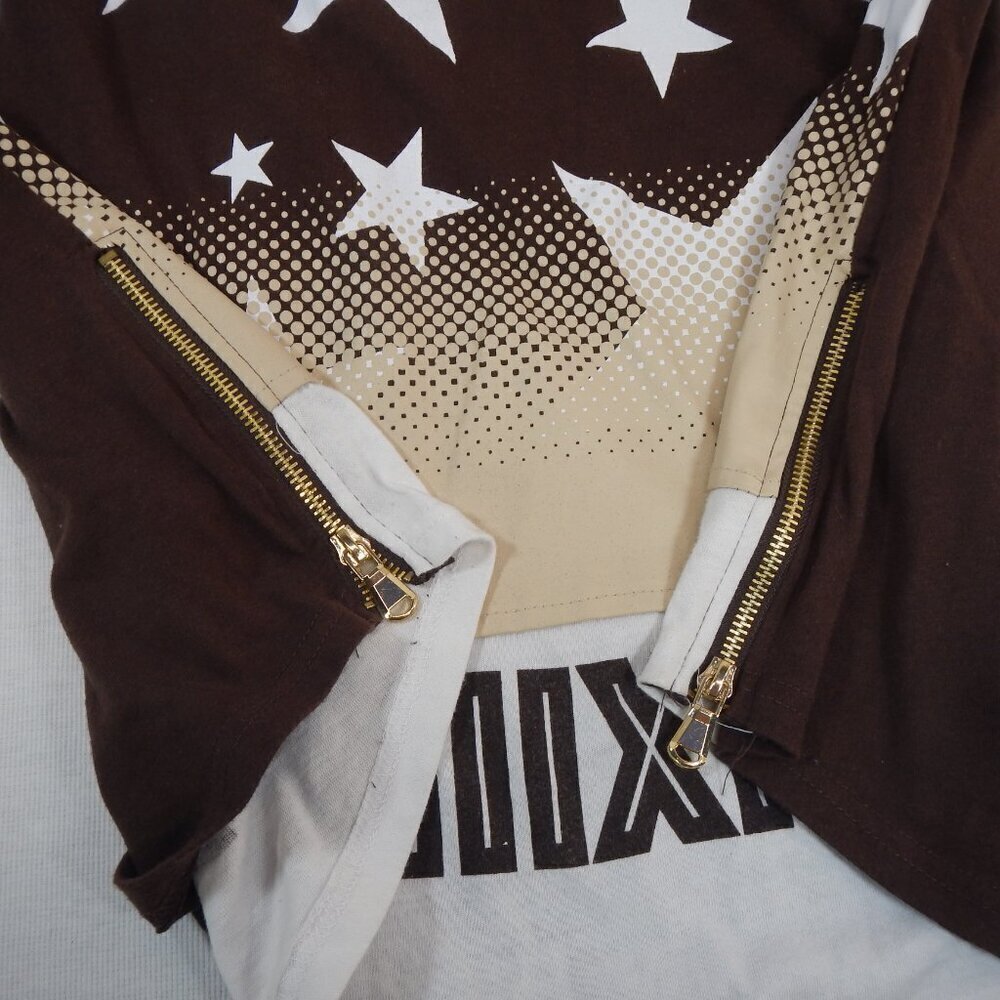 Contender MCMLXXXVIII USA Graphic Long Sleeve Shirt Brown Size 3XL - Picture 6 of 10